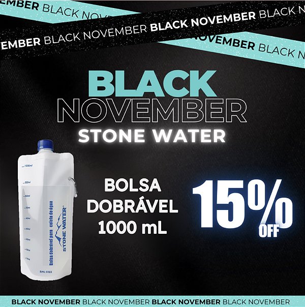 Bolsa Dobrável 1000 mL para Coleta de Água