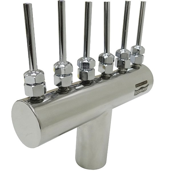 Bico Leque 6 saídas Para Piscinas