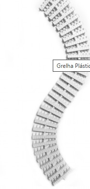 Grelha Plástica Flexível Sodramar - metro linear