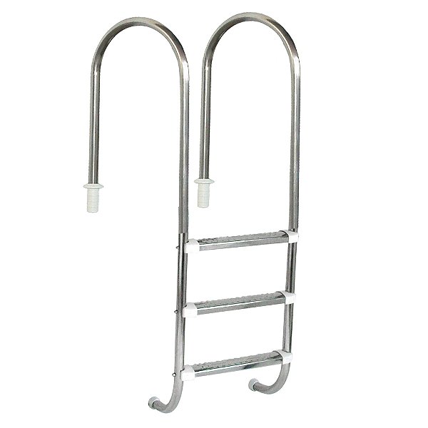 Escada Marinheiro 3 Degraus Anatômico em Inox Sodramar