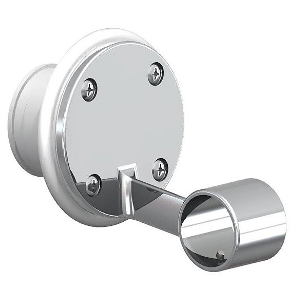 Suporte Para Corrimão ABS Latão Cromado Para Piscina Vinil Fibra
