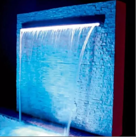 Cascata de Embutir Para Piscinas 120 cm com LED