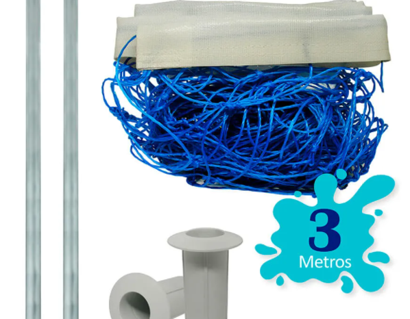 Kit Volei Para Piscinas Biribol 3 Metros