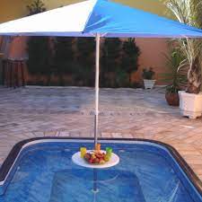 Mesa Plástica com Tubo 1.1/2 em Inox Encaixe Para Ombrelone