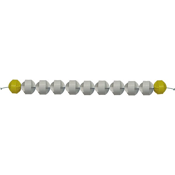 Raia Flutuante Oficial Anti Marola 5m Linear Branca