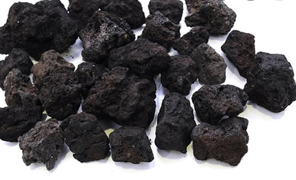 Pedra Vulcânica Preta Para Lareira a Gás e Álcool 2 kg