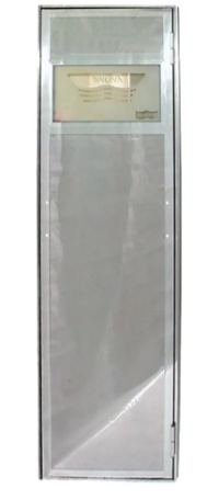 Porta de Aço Inox 0,57 x 1,90 mt Estrutura em alumínio chapa em aço inox c/ batente