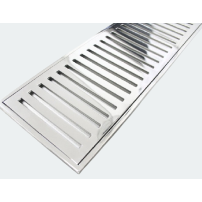 Grelha Inox Para Piso 6 cm x 1 metro x 1 cm Sem Caixilho INOX 316
