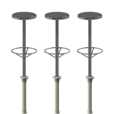 Banco Para Piscina em Aço Inox 304 - Sodramar Com Chumbador