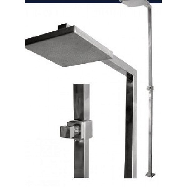 Ducha Para Piscinas de Piso Modelo Roma Altura 224 cm  - Inox 304