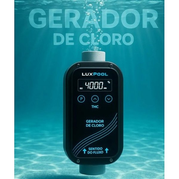Gerador de Cloro LuxPool THC60 Para piscina até 60.000 litros 20g/h