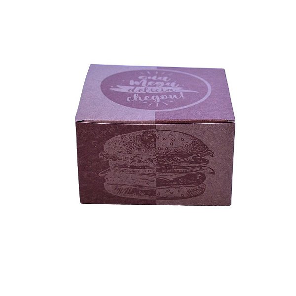 CAIXA LANCHE HAMBURGUER GRANDE (C/50) - KRAFT GOURMET