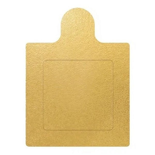 BASE LAMINADA QUADRADA Nº6 OURO (PCT C/25)