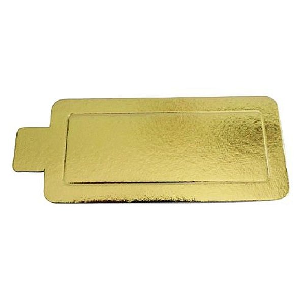 BASE LAMINADA RETANGULAR (13 X 6) OURO (PCT C/25)