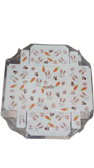 CAIXA OVO DE COLHER MULTIBERÇO 100/150/250/350GR COELHOS (C/10)