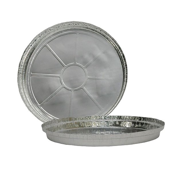 PRATO PIZZA ALUMÍNIO 20CM TERMICA TP20 COM TAMPA (C/100)