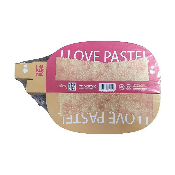 EMBALAGEM PARA PASTEL SUPORTE VERMELHA (C/50) - I LOVE PASTEL
