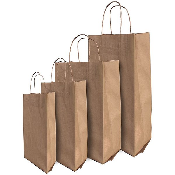 SACOLA DE PAPEL LISA EXTRA GRANDE (32 X 20 X 38) (C/10)