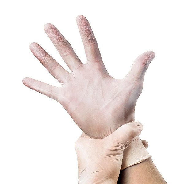 LUVA VINIL COM PÓ GRANDE INOVEN (C/100)