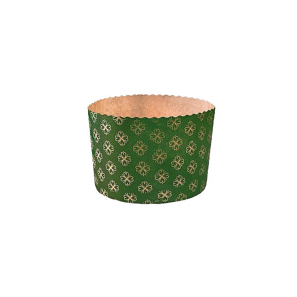 FORMA DE PAPEL PANETONE 250GR (C/10) - VERDE