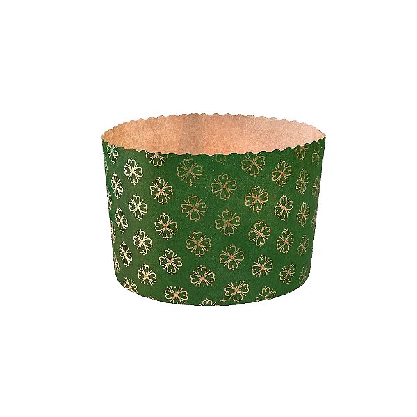 FORMA DE PAPEL PANETONE 500GR (C/10) - VERDE
