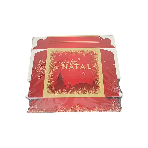 CAIXA STYLUS 9 DOCES FECHADA (12 X 12 X 4) (C/10) - FELIZ NATAL