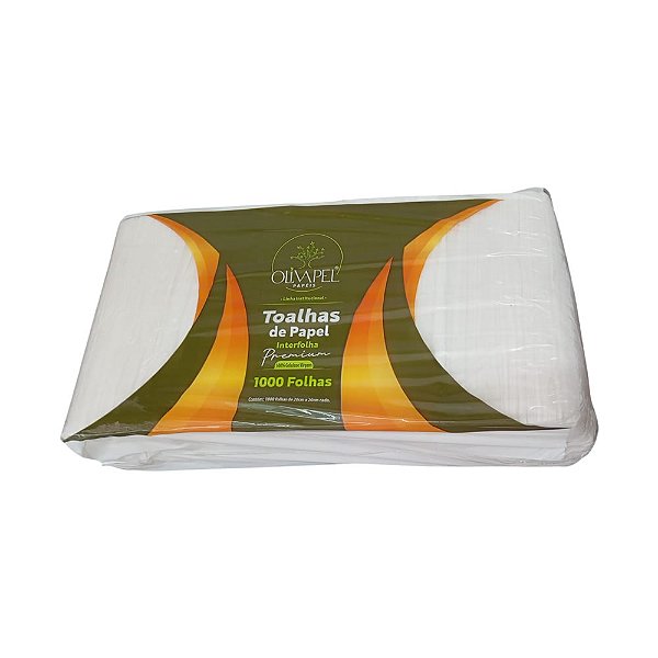 PAPEL TOALHA INTERFOLHA 20CM X 20CM (C/1000) 100% CELULOSE OLIVAPEL