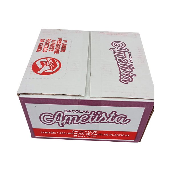 SACOLA PLÁSTICA 30 X 40 (C/1000) AMETISTA
