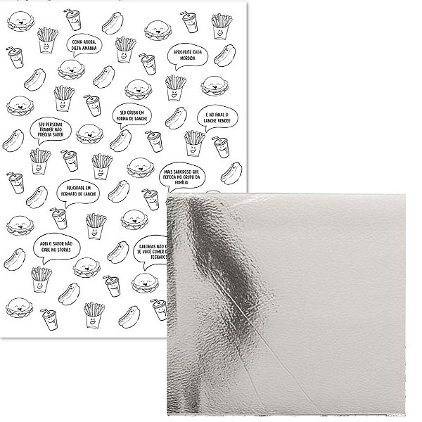 PAPEL ACOPLADO TÉRMICO METALIZADO FOOD (33 X 38) (C/250) - BRASICARTA