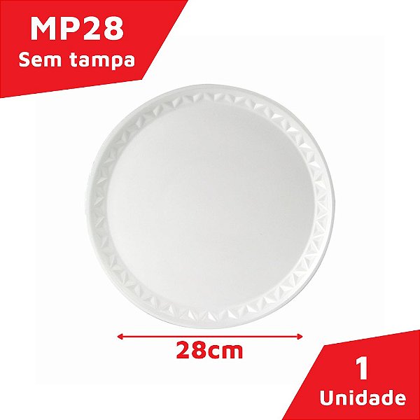Prato Isopor MP28 28CM - As melhores embalagens e produtos para delivery!  Plasul Embalagens
