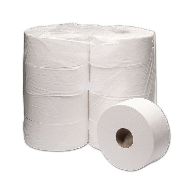 PAPEL HIGIÊNICO ROLÃO 9CM X 300MT (C/8) BRANCO