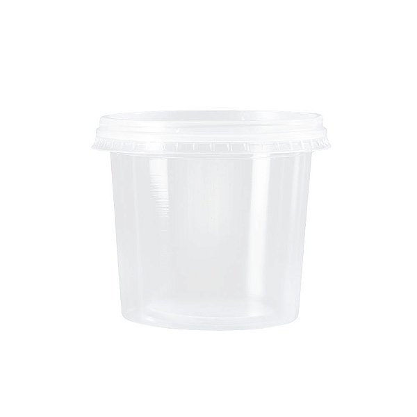 KIT POTE+TAMPA REDONDO 350ML (C/25)