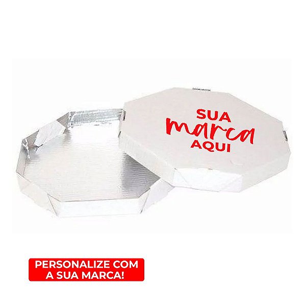 CAIXA PIZZA OITAVADA LAMINADA 35CM (C/50) PERSONALIZADO