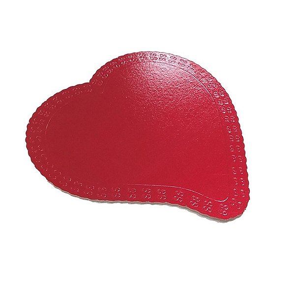 CAKEBOARD CORAÇÃO 32CM VERMELHO (UND)