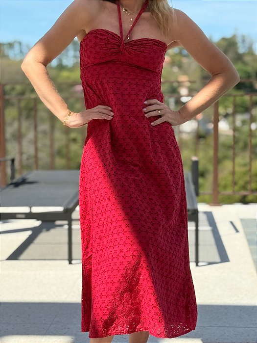 BAZAR - Vestido Laise Vermelho