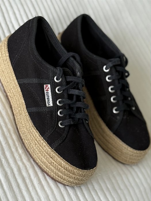 BAZAR - Tênis Superga Platform Preto