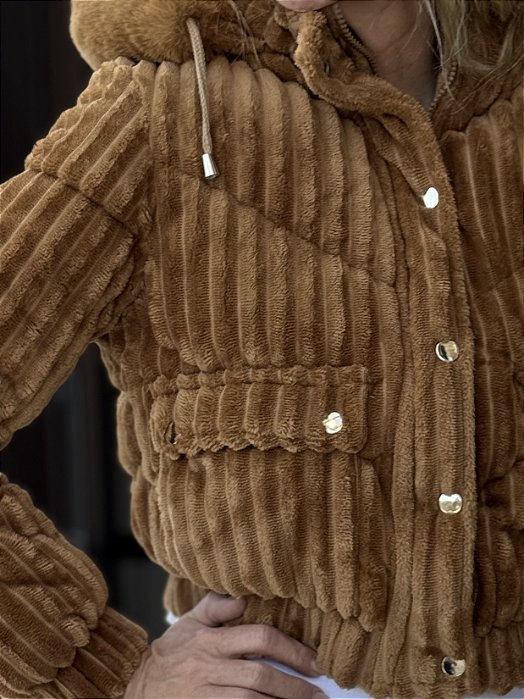 BAZAR - Casaco Caramelo