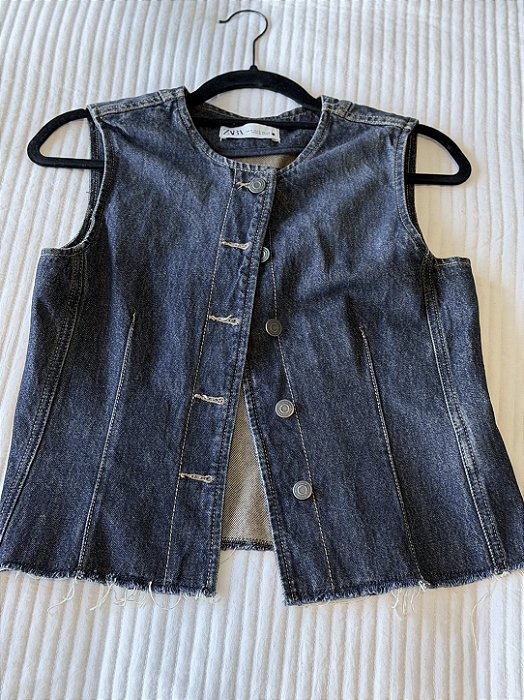 BAZAR - Colete Jeans Zara