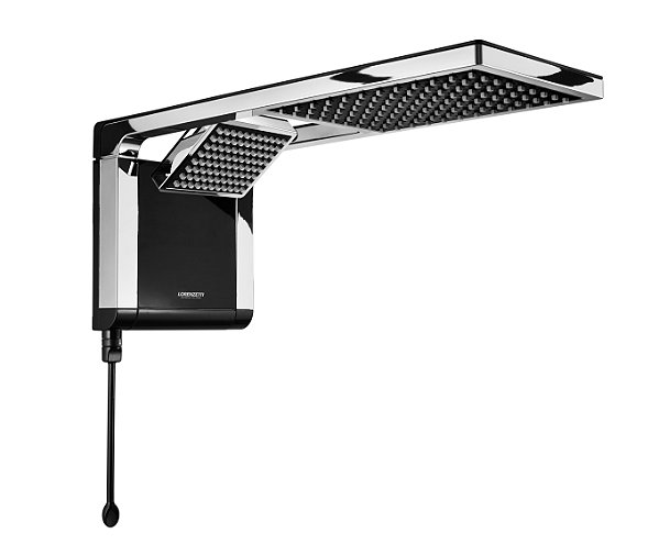 CHUV LORENZETTI 127v ACQUA DUO PRETO CROMADO 5500w