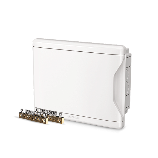 QUADRO DISTR 4D/3N EMBUTIR KRONA