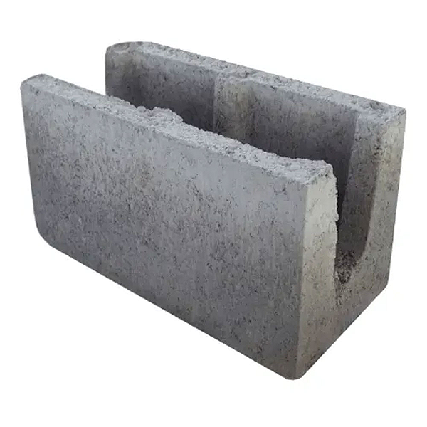 BLOCO CONCRETO CANALETA 19x19x39 3MPA