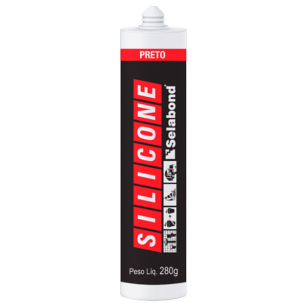 SELABOND SILICONE 280G PRETO 310ML