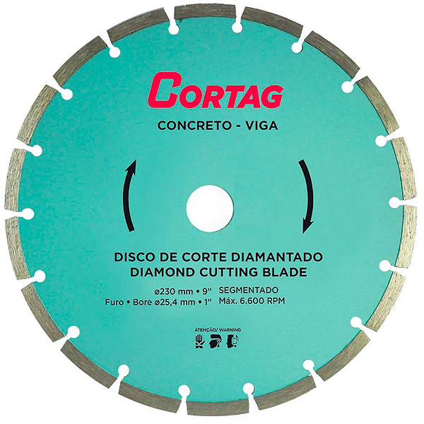 DISCO CORTAG 230mm SEGMENTADO 60597 VERDE