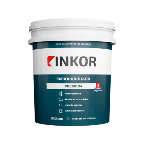 INKOR TINTA EMBORRACHADA PREMIUM BRANCA 3,6L