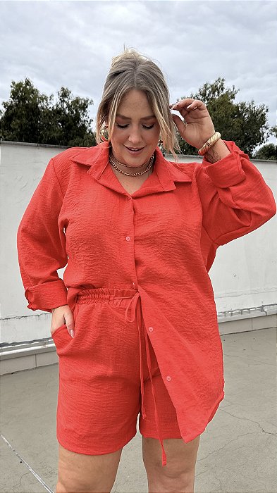 CONJUNTO CAMISA E SHORTS  PITANGA