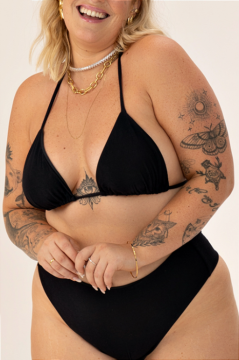 TOP CORTININHA PRETO