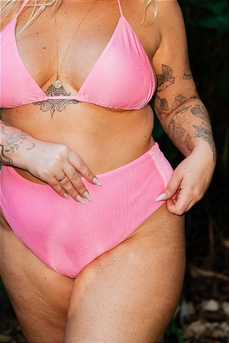 CONJUNTO BIQUÍNI CORTININHA BARBIE PLUS SIZE