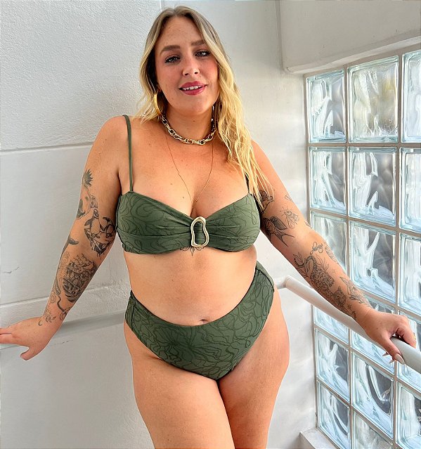 BIQUÍNI BICOLOR MILITAR