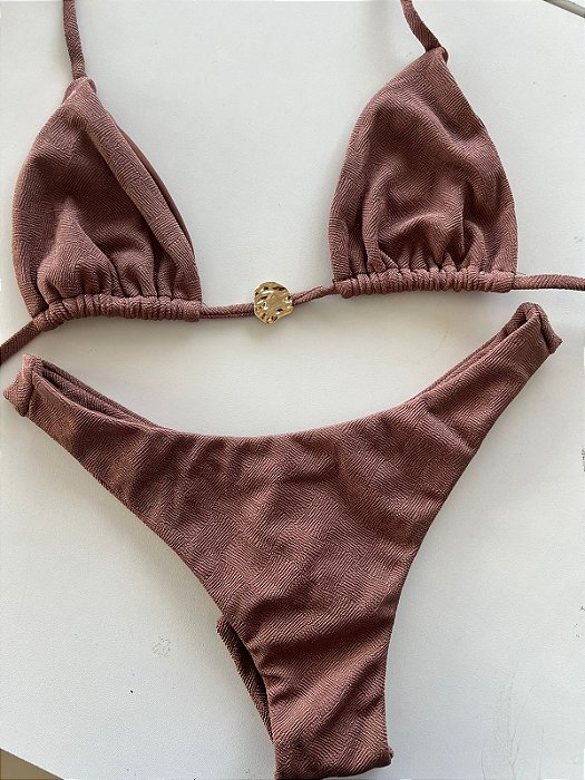 CONJUNTO BIQUÍNI CORTININHA MUSA CAPUCCINOO