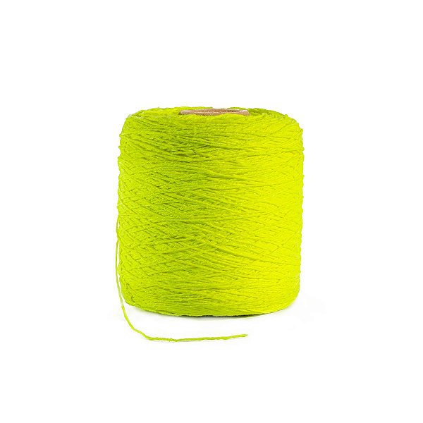 Barbante ou Linha para Crochê Colorido Nº 8 - Verde Neon